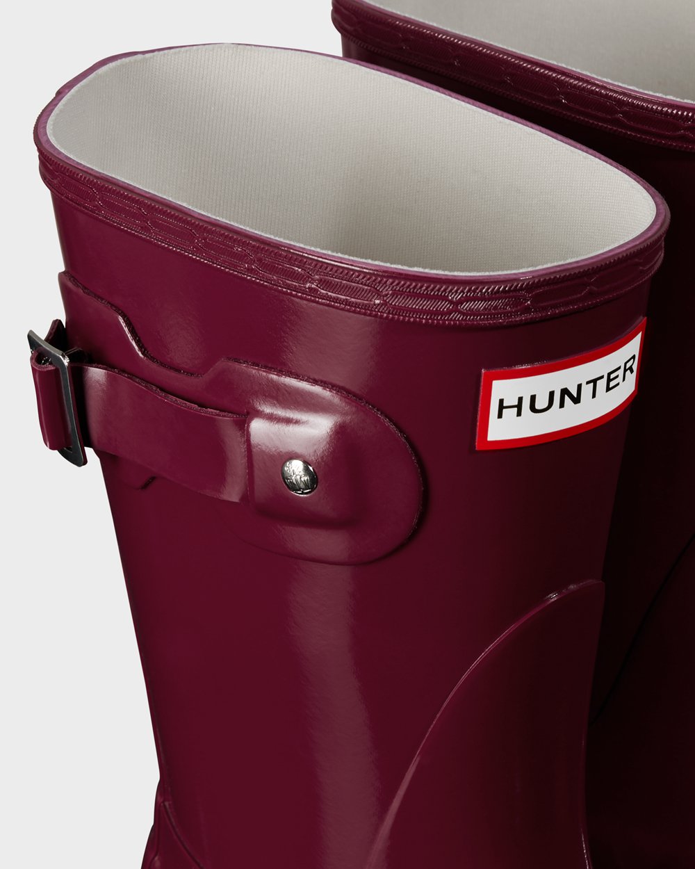 Hunter Mujer Original Gloss - Botas de Lluvia Rojas - 329-FODTHP